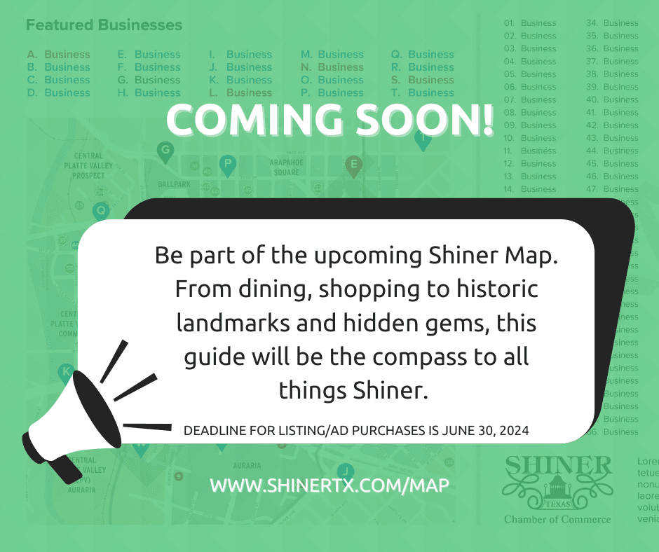 Shiner Map | Shiner Texas Chamber of Commerce